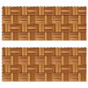 Decking Tiles 11.8"x11.8" Acacia Set of 20