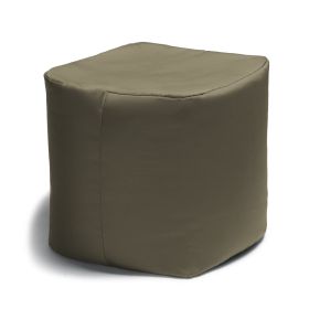 Jaxx Luckie Outdoor Patio Bean Bag Ottoman, Taupe