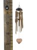 Bamboo Memorial Wind Chime Painted Heart and Angel Wings Sympathy Wind Chime Gift