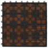 11 pcs Decking Tiles WPC 11.8"x11.8" 1 sqm Brown