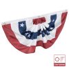 1.5X3ftAmerican Pleated Fan Flag 2pcs