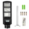 Solar Street Path Light Outdoor 180LEDs Radar Sensor Remote Control Wireless Lamps IP65 Waterproof Lighting