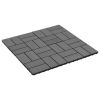 11 pcs Decking Tiles WPC 11.8"x11.8" 1 sqm Gray