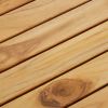 Decking Tiles 10 pcs 11.8"x11.8" Solid Wood Teak Vertical Pattern