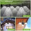 Solar Pendant Lights IP65 Waterproof Shed Light 120° Adjustable Garage Light with 3 Timing Modes 4 Brightness Levels