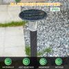 Outdoor Solar Light, Landscape Path Light with 2 Light Colors, Walkway Light for Lawn Yard Garden, 22"H