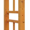 Outsunny 85" Wooden Garden Arbor for Wedding and Ceremony, Outdoor Garden Arch Trellis for Climbing Vines - Orange