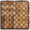 Decking Tiles 20 pcs 11.8"x11.8" Solid Wood Teak