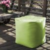 Jaxx Luckie Outdoor Patio Bean Bag Ottoman, Lime