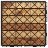 Decking Tiles 10 pcs 11.8"x11.8" Solid Wood Teak Vertical Pattern