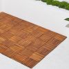 Damian 8-Slat Acacia Interlocking Deck Tile (Set of 10 Tiles)