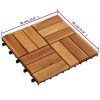 Decking Tiles 11.8"x11.8" Acacia Set of 20