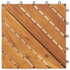 Decking Tiles 30 pcs Brown 11.8"x11.8" Solid Wood Acacia