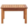 Patio Coffee Table 23.6"x23.6"x14.2" Solid Acacia Wood