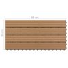 Decking Tiles 6 pcs WPC 23.6"x11.8" 11.6 ft² Brown