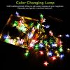 2Pcs Solar Powered String Lights 39.3FT 100LED Beads Fairy Star Lights