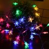 2Pcs Solar Powered String Lights 39.3FT 100LED Beads Fairy Star Lights