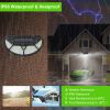 Wall Solar Powered Lights Outdoor 102 LEDs IP65 Waterproof Solar Lamps